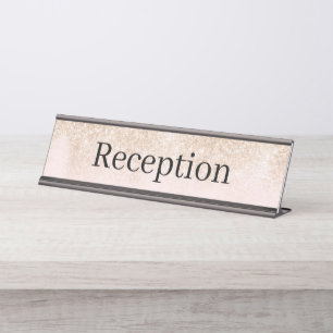 Reception Desk Name Plate
