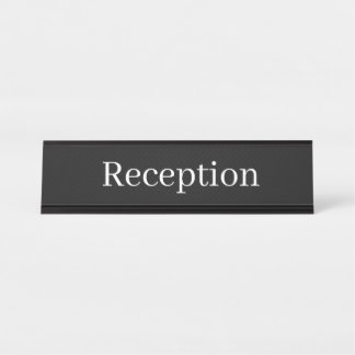 Reception Desk Name Plate