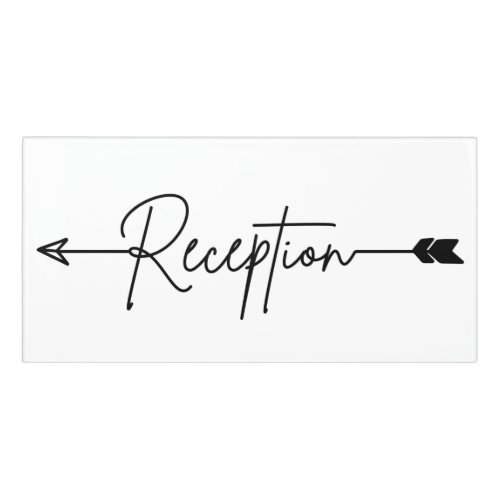 Reception direction sign wedding arrow sign left