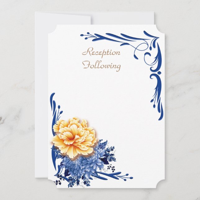 Reception Following /Wedding Invitation Card (Front)