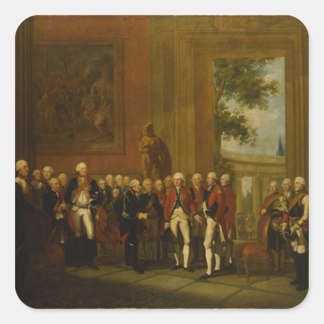 Reception for the Duke of York in Sanssouci Square Sticker (Front)