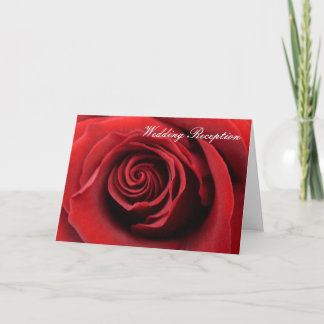 Reception  Invitation Red Rose