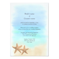 Reception Only Beach Theme Wedding Invitations