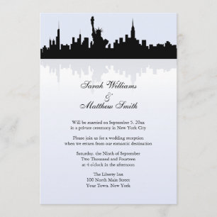 Reception Only New York Skyline Wedding Invitation