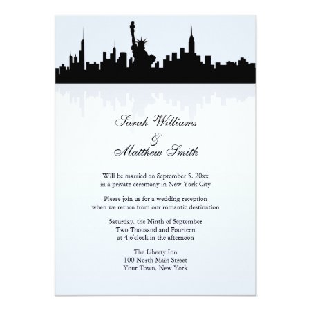 Reception Only New York Skyline Wedding Invitation 344270