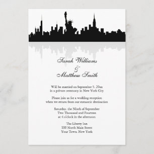 Reception Only New York Skyline Wedding Invitation