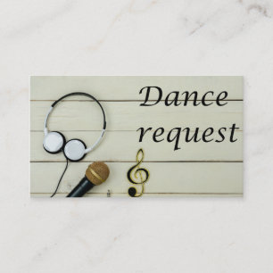 Reception Play List Request Enclosure Card