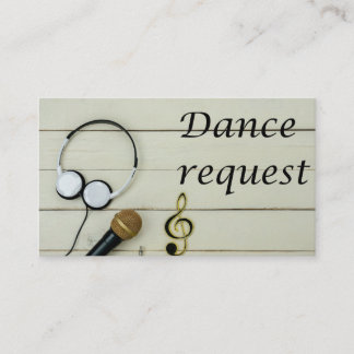 Reception Play List Request Enclosure Card