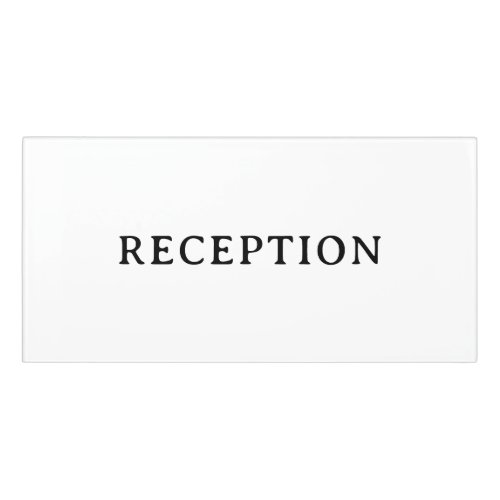 RECEPTION | Professional Modern Classic Room Door Sign