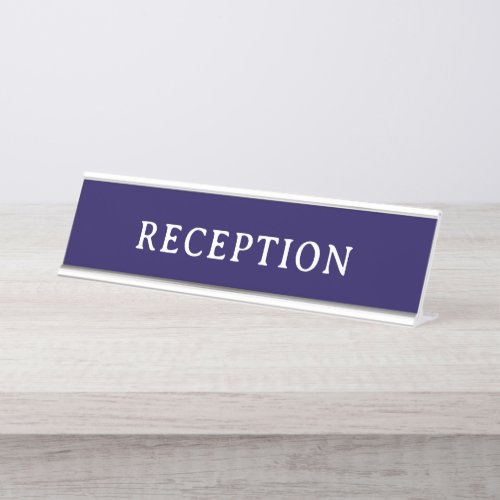 RECEPTION | Professional Modern Desk Name Plate
