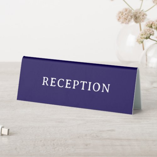RECEPTION | Professional Modern Table Tent Sign