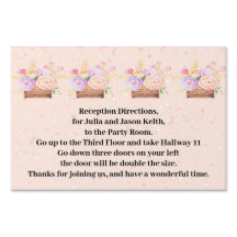 Reception Room Sign for Julia and Jason