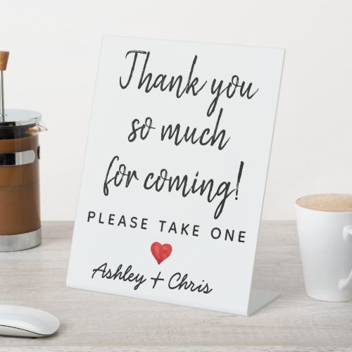 Reception Wedding Favors Engagement Bridal Shower Pedestal Sign