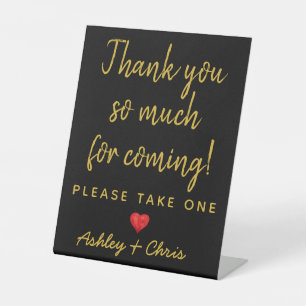 Reception Wedding Favors Engagement Bridal Shower Pedestal Sign