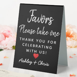 Reception Wedding Favors Engagement Bridal Shower Table Tent
