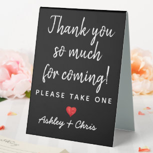 Reception Wedding Favors Engagement Bridal Shower Table Tent