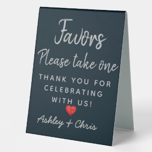 Reception Wedding Favors Engagement Bridal Shower Table Tent