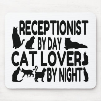 Receptionist Cat Lover Mouse Pad