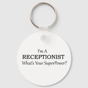 Receptionist Keychain by occupationalgifts at Zazzle