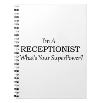 Receptionist Notebook by occupationalgifts at Zazzle
