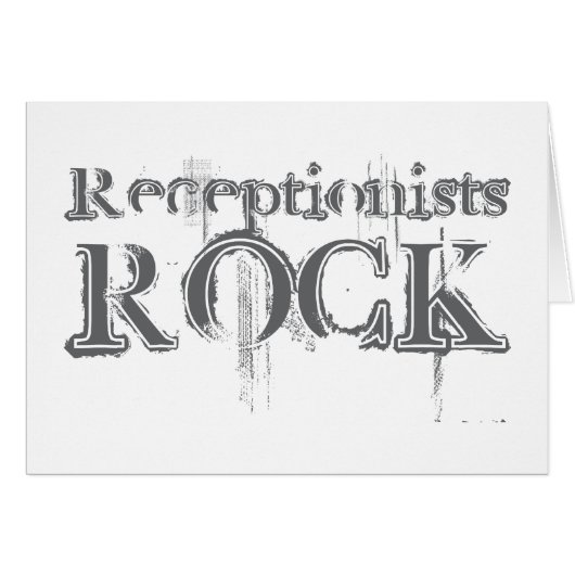 Receptionists Rock Cards (Front Horizontal)