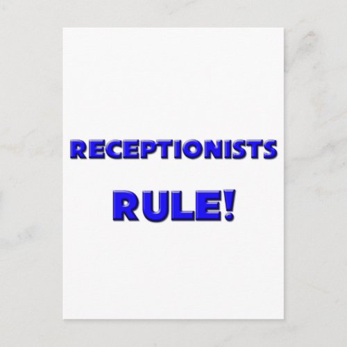 Receptionists Rule Postcard