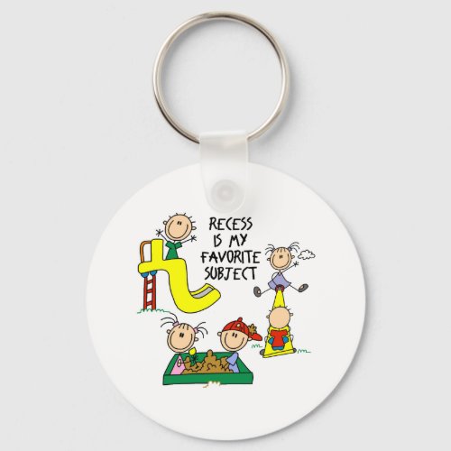 Recess Is My Favorite Subject Keychain