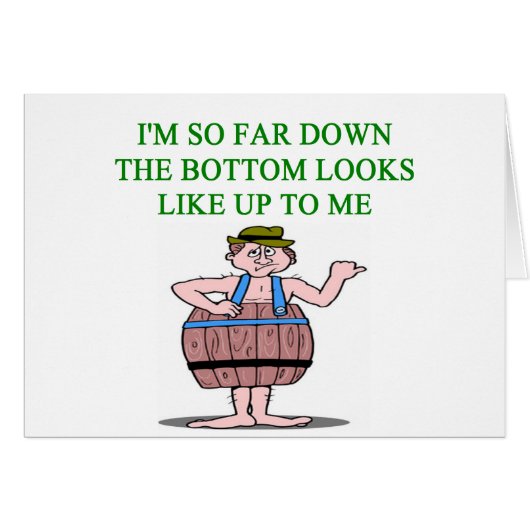 recession depression joke cards (Front Horizontal)
