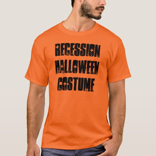 Recession Halloween Costume T-Shirt, Funny Shirt (Front)