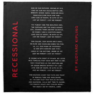 Recessional Poem - Napkin