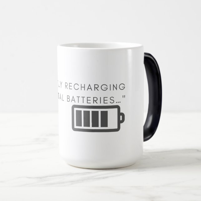 Recharge Mental Batteries  Color Morph Mug (Front Right)