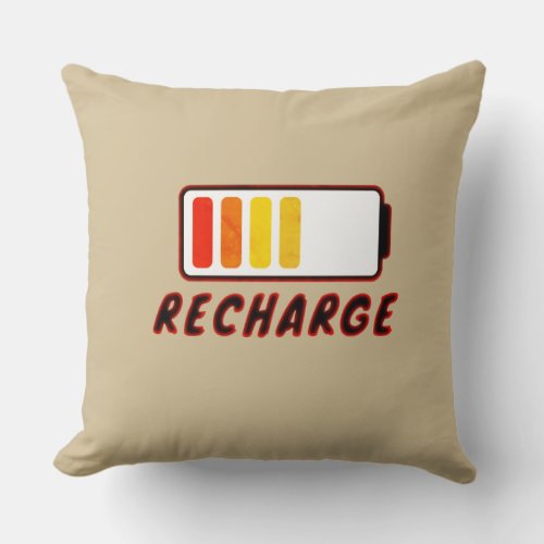 Recharge Throw Pillow