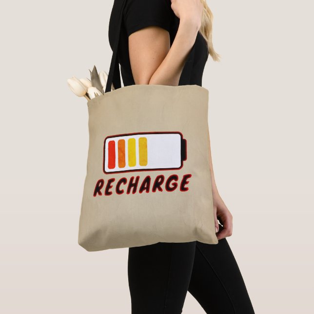 Recharge Tote Bag (Close Up)