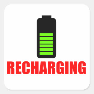 Recharging Battery Sticker
