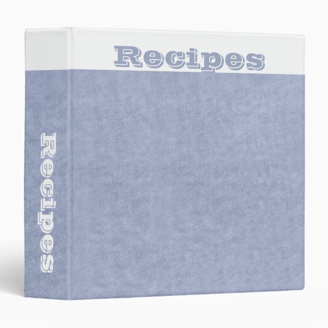 Recipe Album- Moody Blues- Binder (Front/Spine)