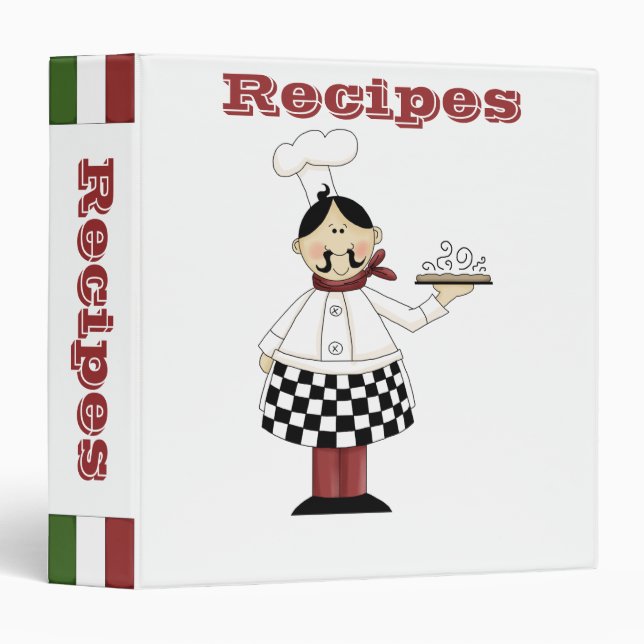 Recipe Albums- Kitchen Chef- Binder (Front/Spine)