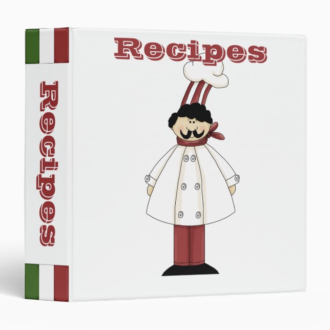 Recipe Albums- Kitchen Chef- Binder (Front/Spine)