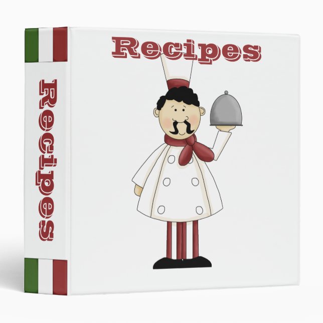 Recipe Albums- Kitchen Chef- Binder (Front/Spine)