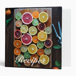 Recipe Binder - Beautiful Oranges
