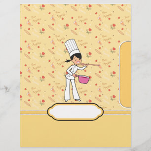 Recipe Binder Chapter Divider with Kitchen Art