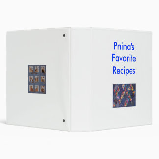 Recipe binder, decorated with quilt design binder