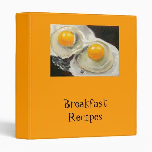 RECIPE BINDER EGGS ART REALISM BINDER