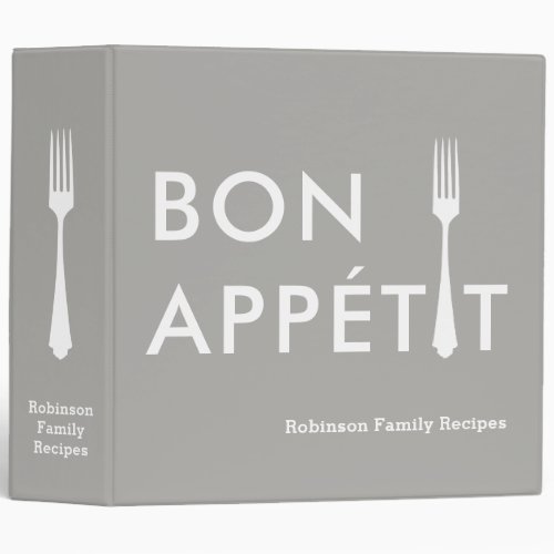 Recipe Binder Family Cookbook personalized