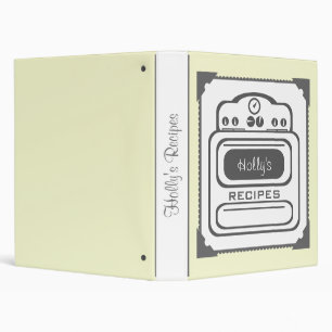 Recipe Binder - Retro White Stove