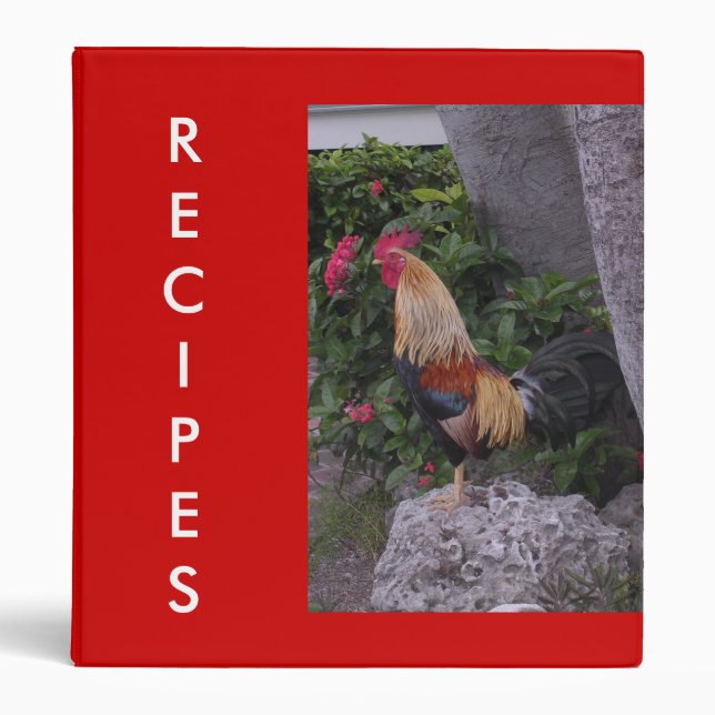 RECIPE Binder with Rooster (Front)