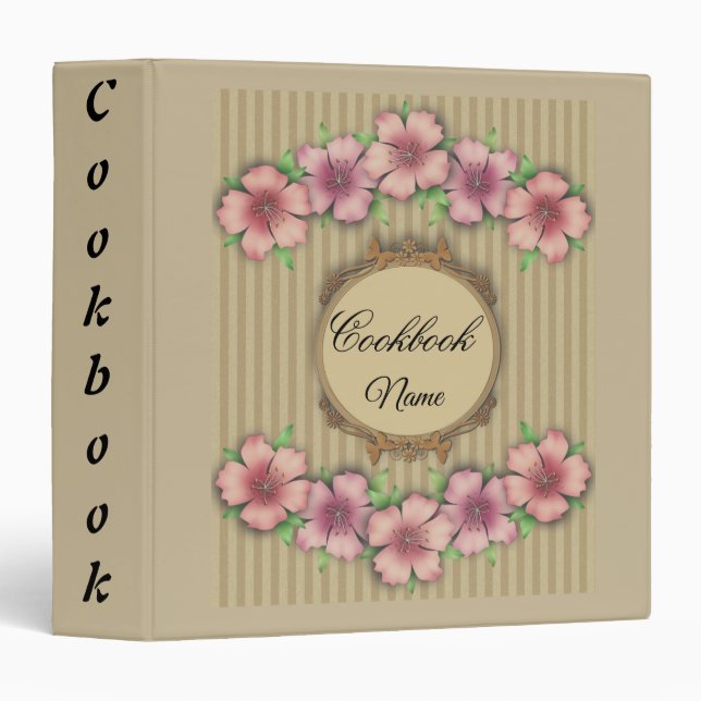 Recipe book 3 ring binder (Front/Spine)