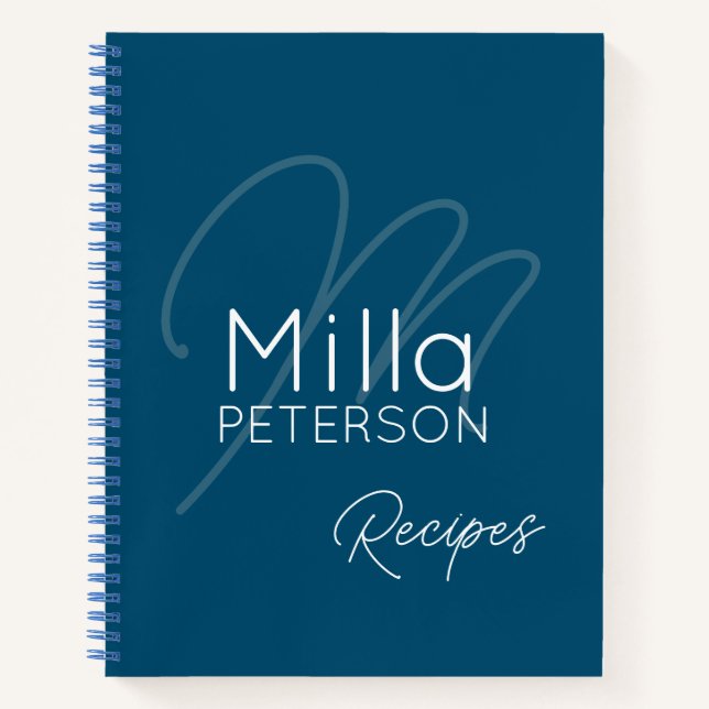 Recipe Book Blue (Front)