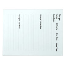 Recipe Book for Your Family made by You