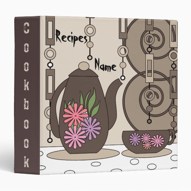 Recipe book, recipes 3 ring binder (Front/Spine)