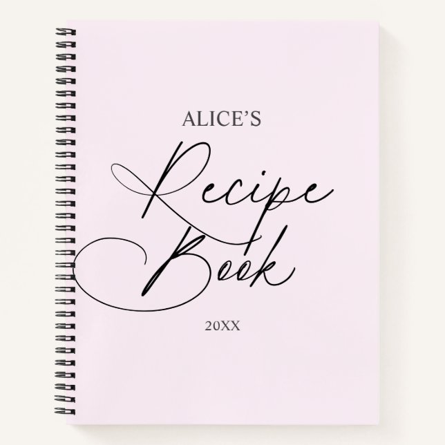 Recipe Book Script Handwriting (Front)